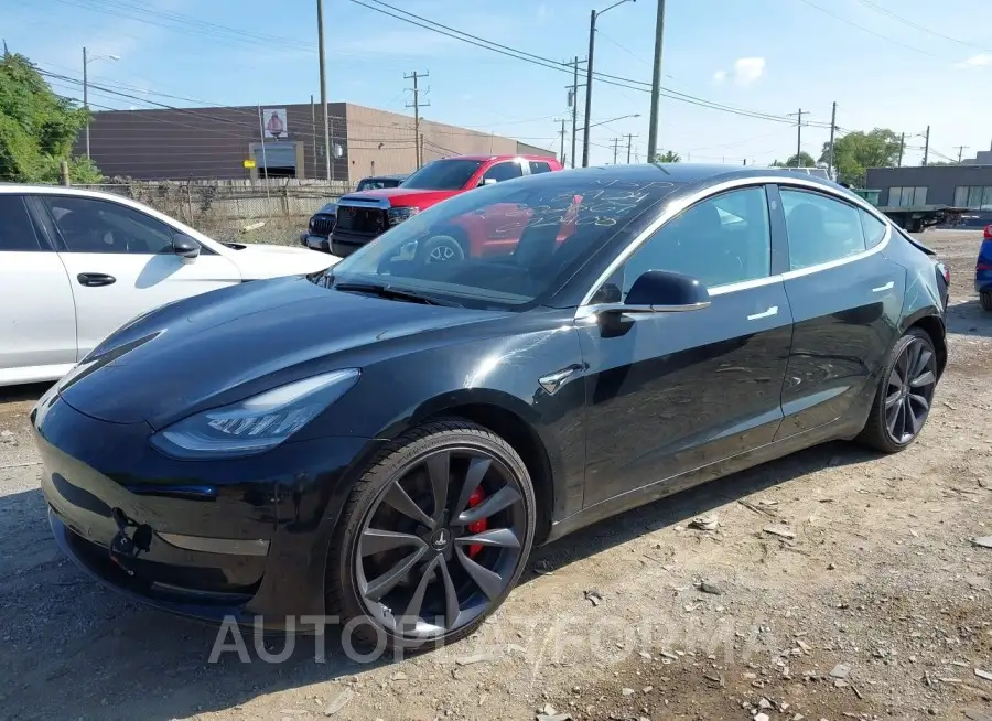 TESLA MODEL 3 2020 vin 5YJ3E1EC8LF602867 from auto auction Iaai