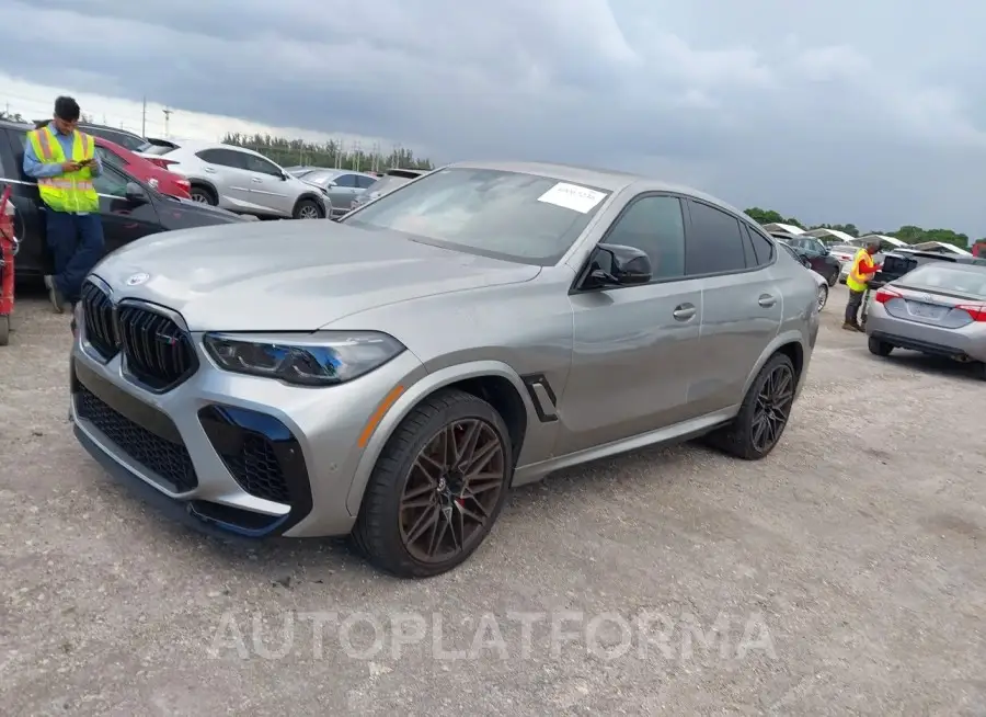 BMW X6 M 2022 vin 5YMCY0C01N9M99984 from auto auction Iaai