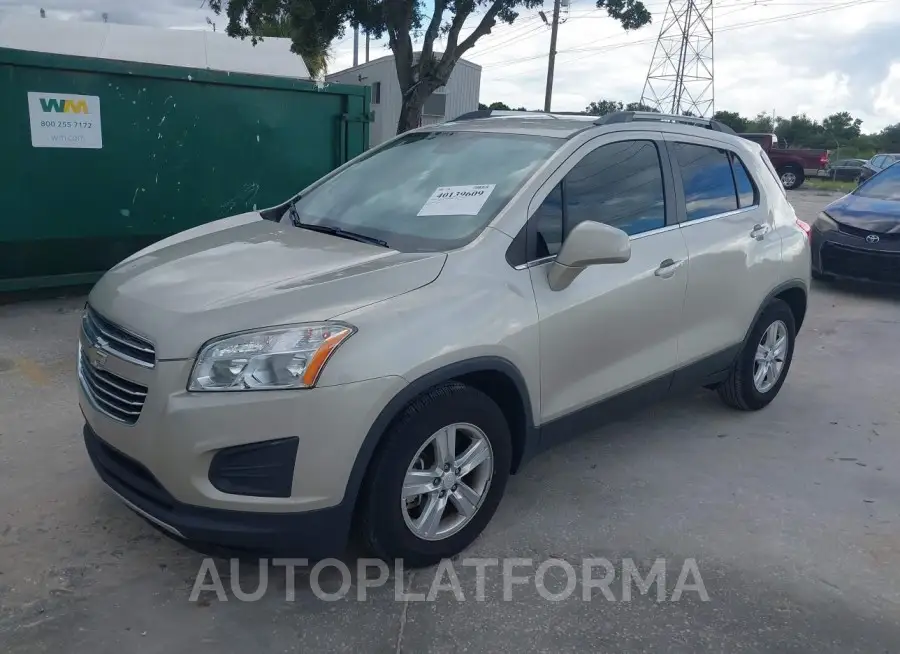 CHEVROLET TRAX 2016 vin 3GNCJLSB7GL250897 from auto auction Iaai