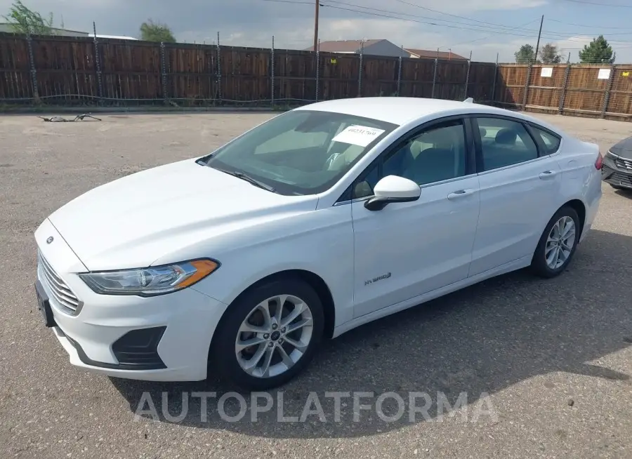 FORD FUSION HYBRID 2019 vin 3FA6P0LU1KR210460 from auto auction Iaai