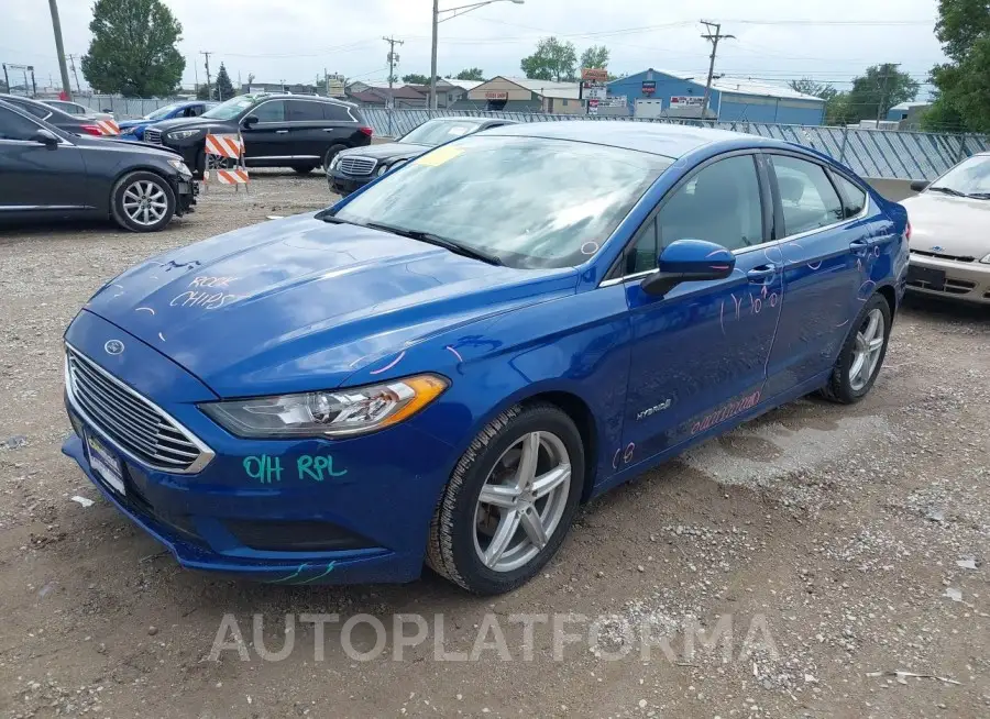 FORD FUSION HYBRID 2018 vin 3FA6P0LU9JR133982 from auto auction Iaai