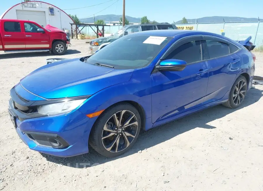 HONDA CIVIC 2019 vin 2HGFC2F86KH539135 from auto auction Iaai