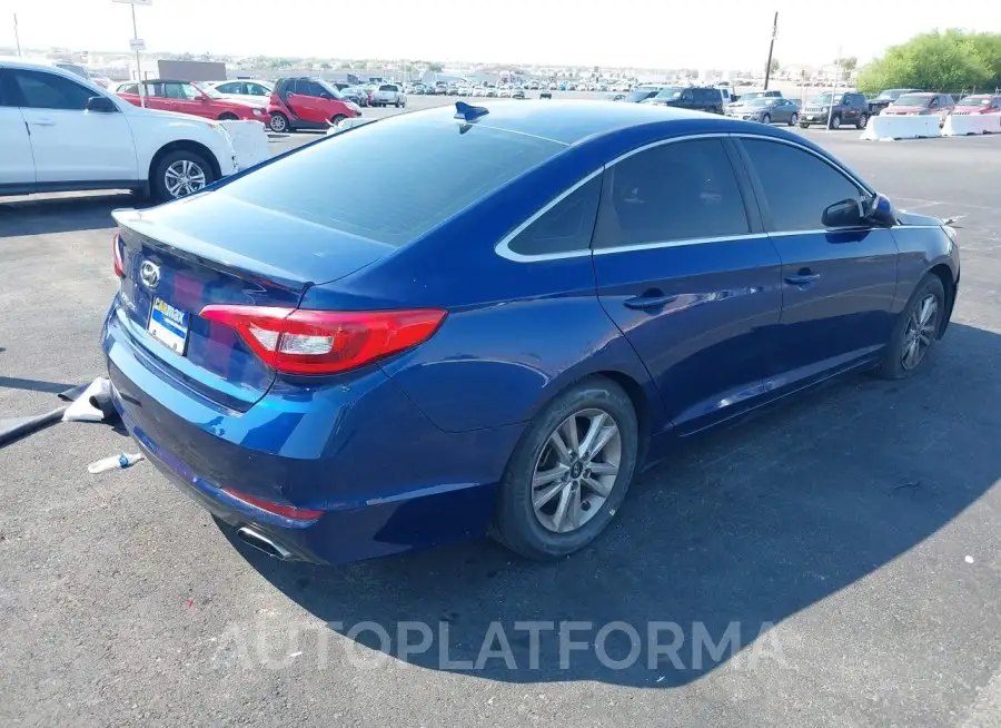 HYUNDAI SONATA 2016 vin 5NPE24AF1GH407705 from auto auction Iaai