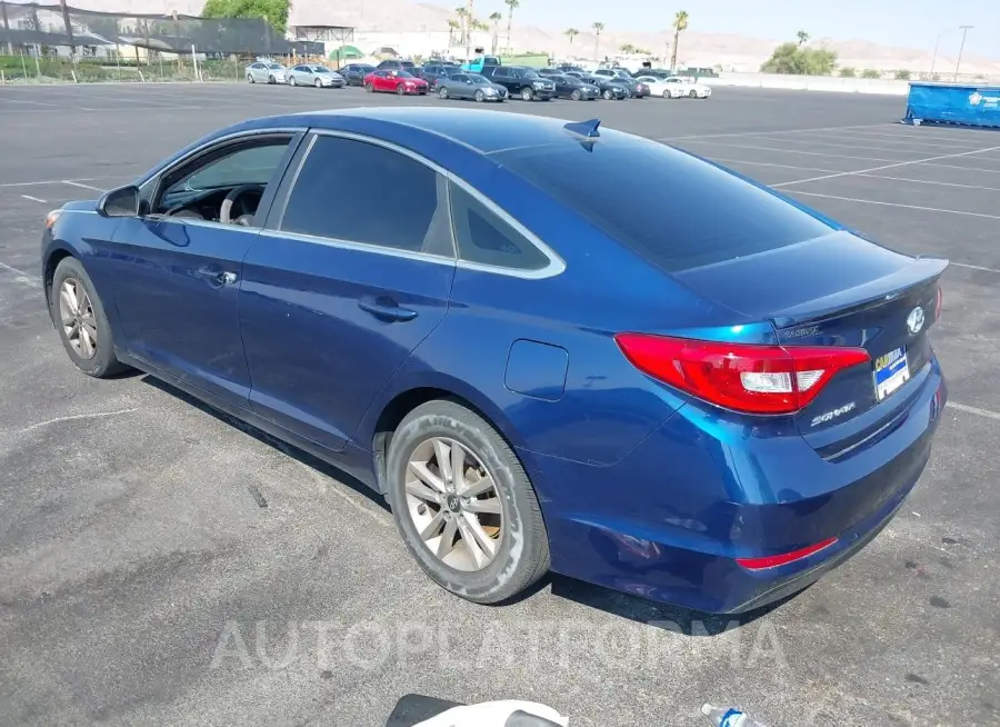 HYUNDAI SONATA 2016 vin 5NPE24AF1GH407705 from auto auction Iaai