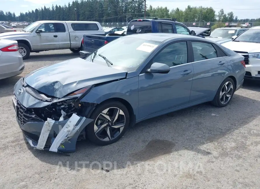 HYUNDAI ELANTRA HYBRID 2023 vin KMHLN4AJ0PU048884 from auto auction Iaai