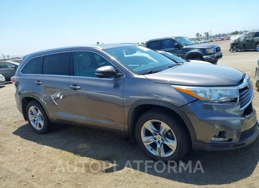 TOYOTA HIGHLANDER 2015 vin 5TDDKRFH4FS194390 from auto auction Iaai