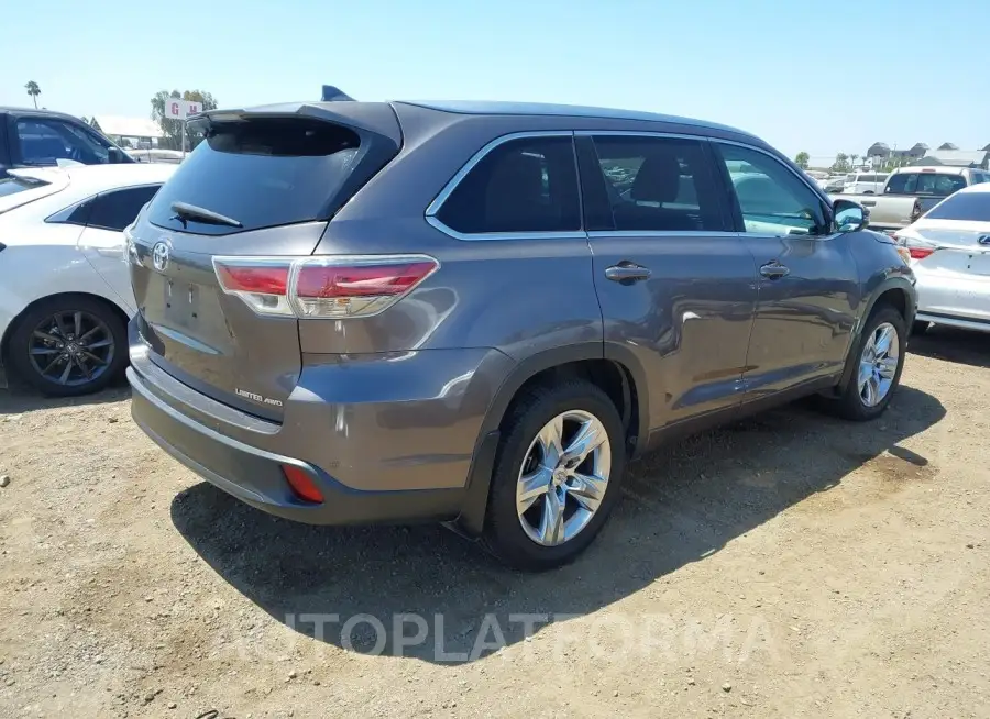 TOYOTA HIGHLANDER 2015 vin 5TDDKRFH4FS194390 from auto auction Iaai