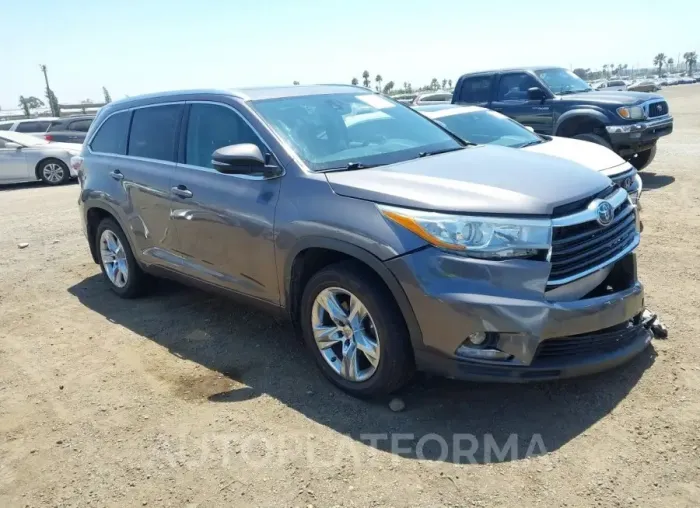 TOYOTA HIGHLANDER 2015 vin 5TDDKRFH4FS194390 from auto auction Iaai