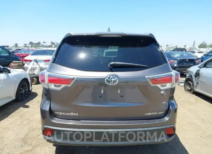 TOYOTA HIGHLANDER 2015 vin 5TDDKRFH4FS194390 from auto auction Iaai