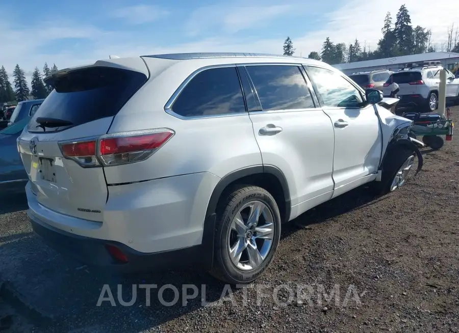 TOYOTA HIGHLANDER 2016 vin 5TDDKRFH5GS339907 from auto auction Iaai