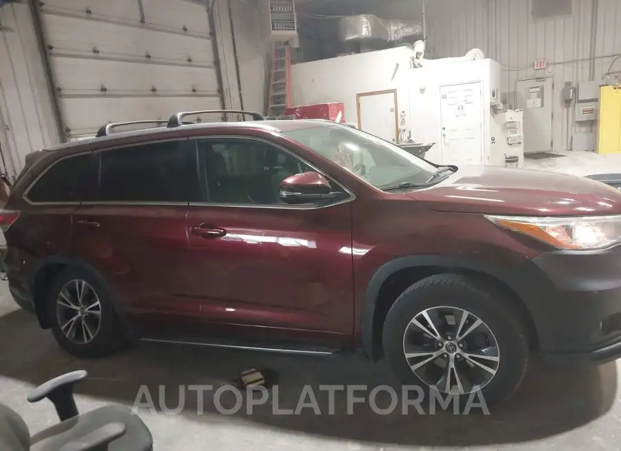 TOYOTA HIGHLANDER 2016 vin 5TDJKRFH7GS289594 from auto auction Iaai