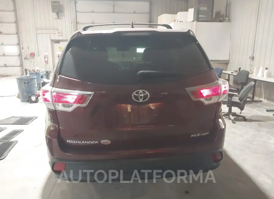 TOYOTA HIGHLANDER 2016 vin 5TDJKRFH7GS289594 from auto auction Iaai