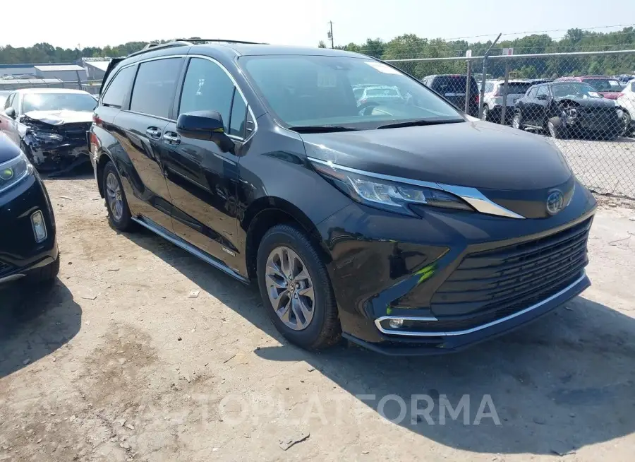 TOYOTA SIENNA 2021 vin 5TDJSKFC1MS021373 from auto auction Iaai