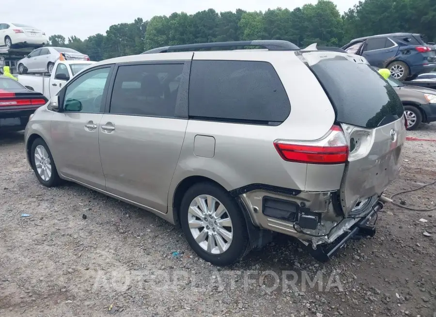 TOYOTA SIENNA 2015 vin 5TDYK3DC1FS672013 from auto auction Iaai