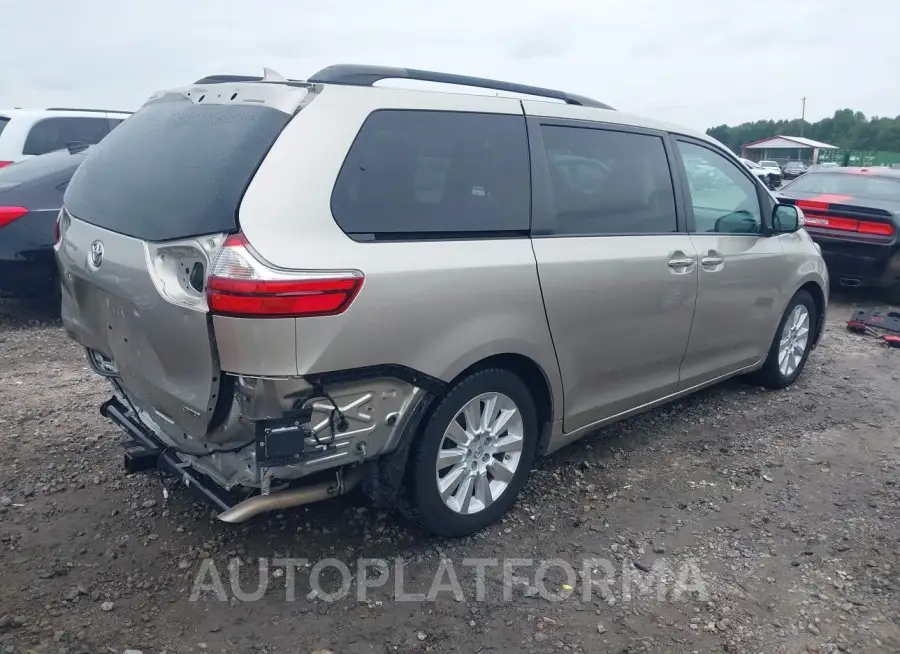 TOYOTA SIENNA 2015 vin 5TDYK3DC1FS672013 from auto auction Iaai