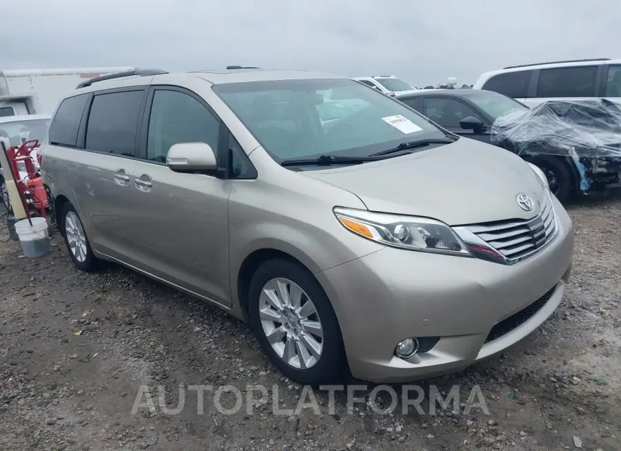 TOYOTA SIENNA 2015 vin 5TDYK3DC1FS672013 from auto auction Iaai