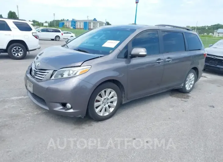 TOYOTA SIENNA 2015 vin 5TDYK3DC5FS688022 from auto auction Iaai