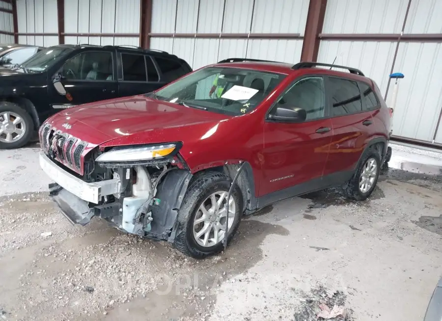 JEEP CHEROKEE 2016 vin 1C4PJMAB1GW182334 from auto auction Iaai