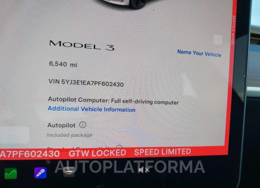 TESLA MODEL 3 2023 vin 5YJ3E1EA7PF602430 from auto auction Iaai