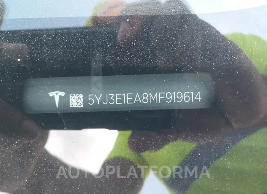 TESLA MODEL 3 2021 vin 5YJ3E1EA8MF919614 from auto auction Iaai