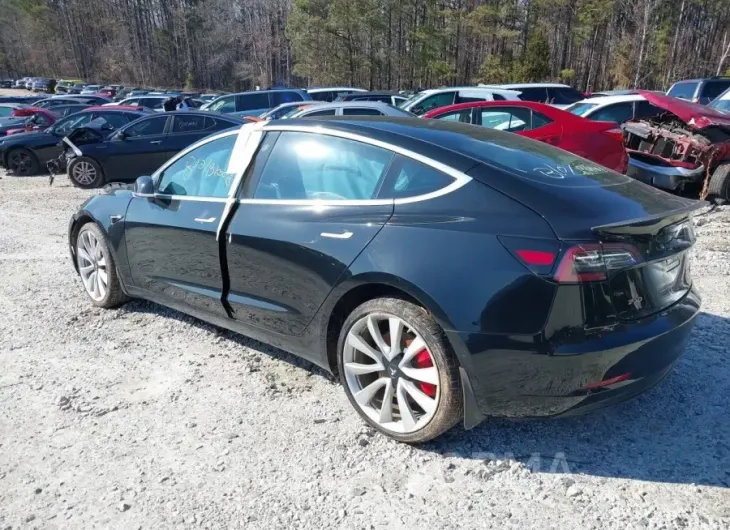 TESLA MODEL 3 2018 vin 5YJ3E1EB5JF171103 from auto auction Iaai