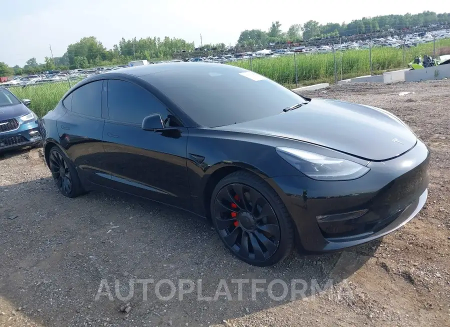 TESLA MODEL 3 2022 vin 5YJ3E1EC0NF293432 from auto auction Iaai