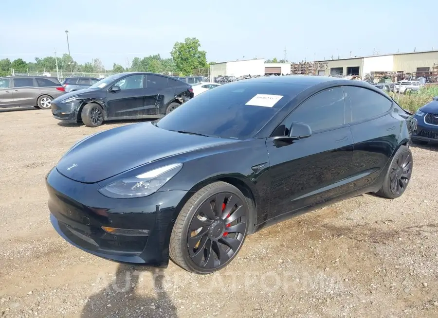 TESLA MODEL 3 2022 vin 5YJ3E1EC0NF293432 from auto auction Iaai