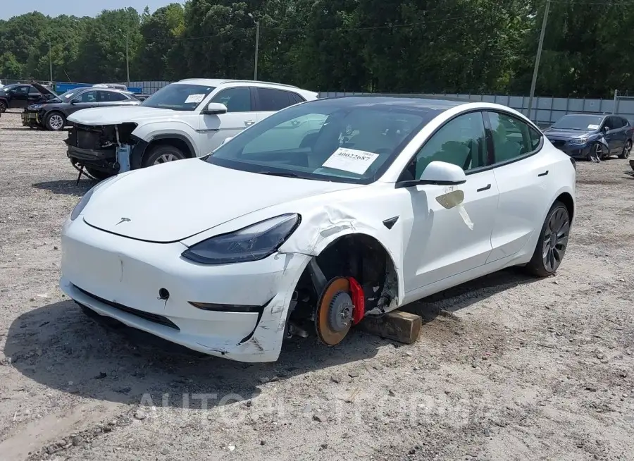 TESLA MODEL 3 2023 vin 5YJ3E1EC0PF472038 from auto auction Iaai