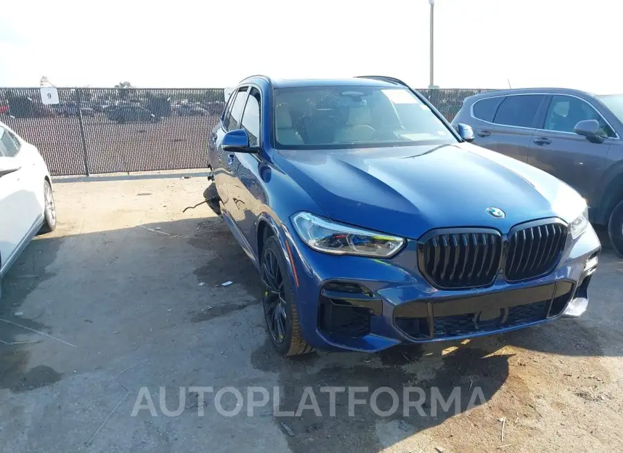 BMW X5 2022 vin 5UXJU4C01N9J75418 from auto auction Iaai