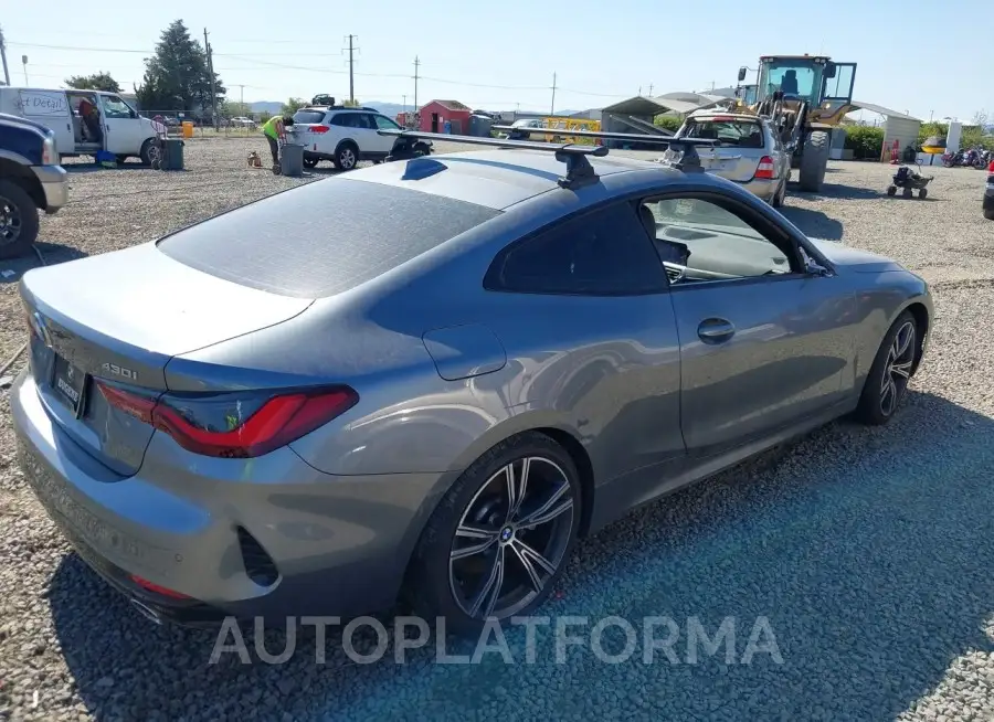 BMW 430I 2022 vin WBA73AP03NCJ96973 from auto auction Iaai