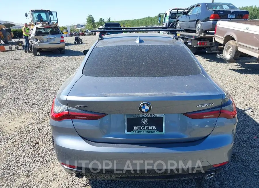 BMW 430I 2022 vin WBA73AP03NCJ96973 from auto auction Iaai