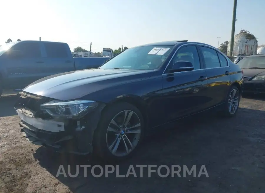 BMW 330I 2017 vin WBA8B9G50HNU49807 from auto auction Iaai