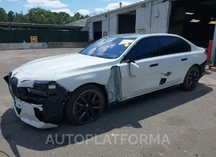 BMW I7 2023 vin WBY53EJ04PCM97036 from auto auction Iaai