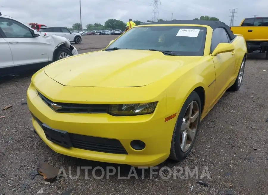 CHEVROLET CAMARO 2015 vin 2G1FD3D37F9297263 from auto auction Iaai