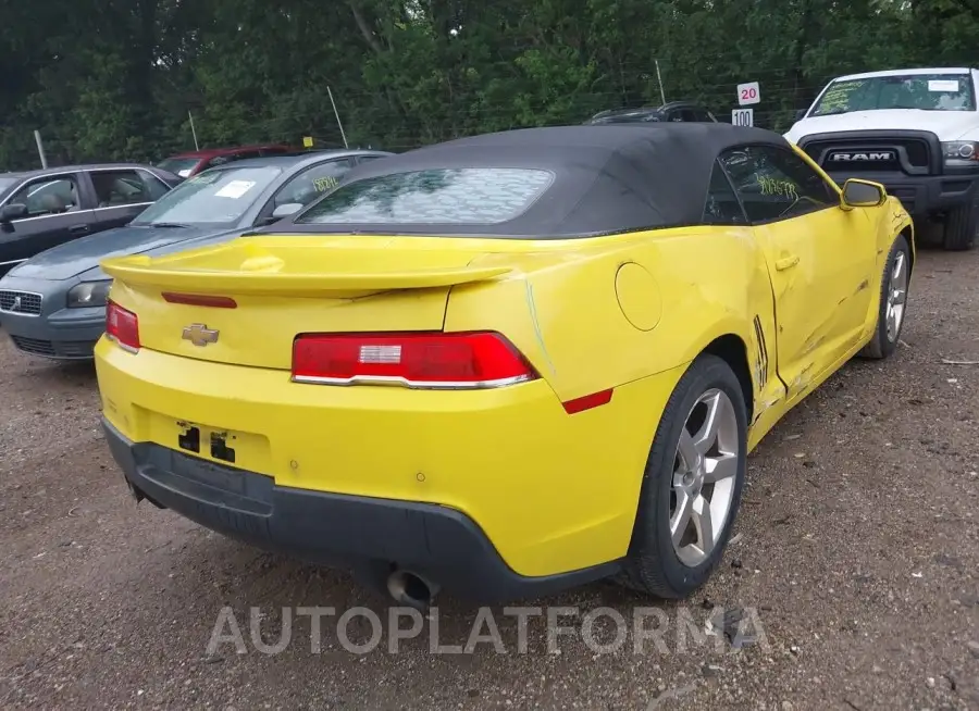 CHEVROLET CAMARO 2015 vin 2G1FD3D37F9297263 from auto auction Iaai