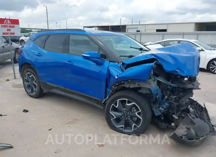 CHEVROLET BLAZER 2020 vin 3GNKBERSXLS602557 from auto auction Iaai