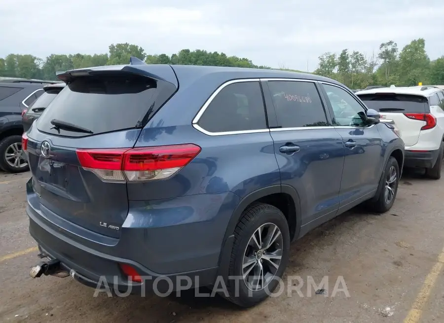 TOYOTA HIGHLANDER 2017 vin 5TDBZRFH6HS401593 from auto auction Iaai