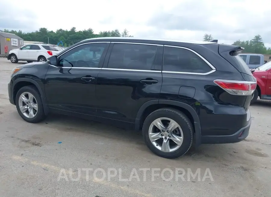 TOYOTA HIGHLANDER 2015 vin 5TDDKRFH2FS200784 from auto auction Iaai