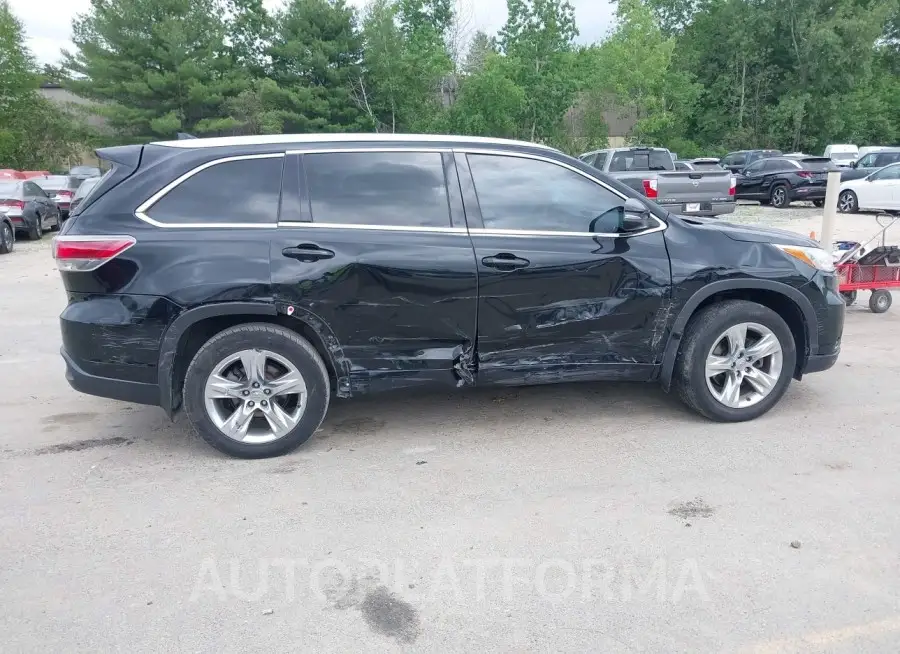 TOYOTA HIGHLANDER 2015 vin 5TDDKRFH2FS200784 from auto auction Iaai