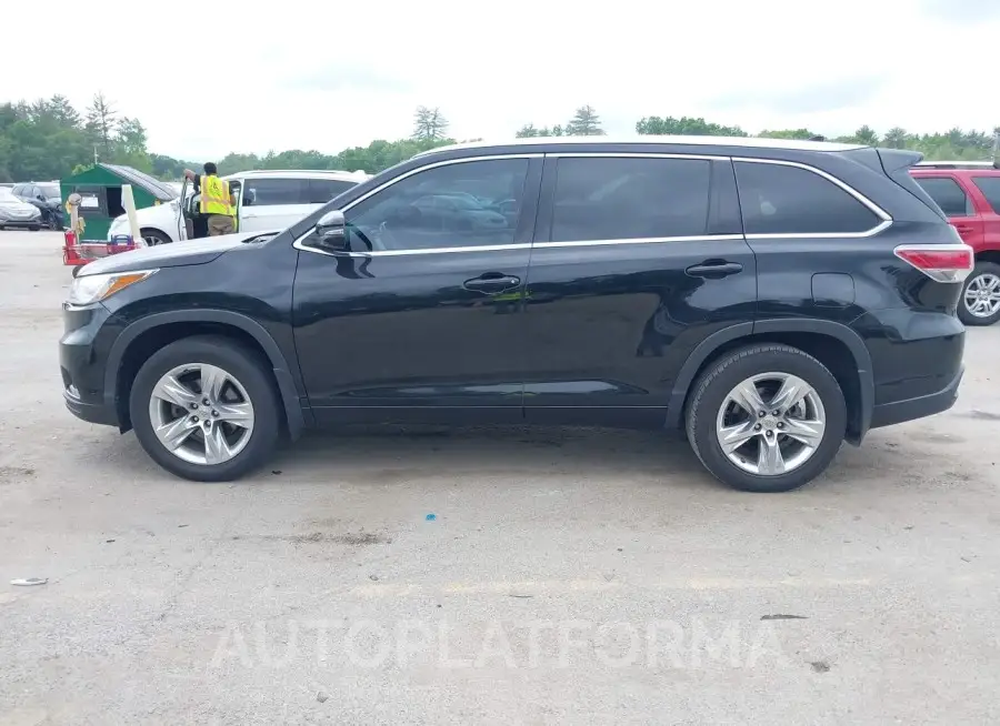 TOYOTA HIGHLANDER 2015 vin 5TDDKRFH2FS200784 from auto auction Iaai