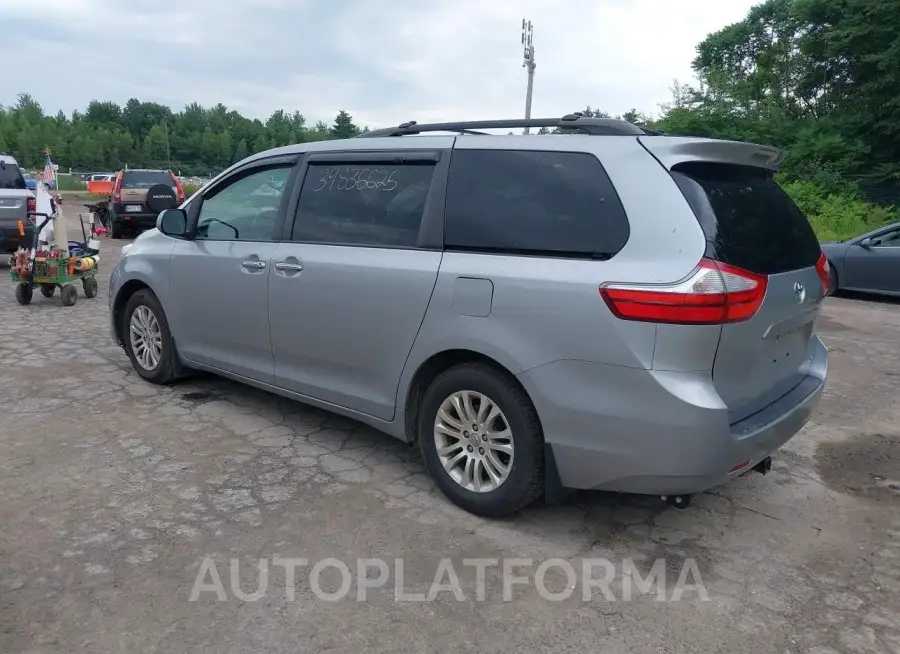 TOYOTA SIENNA 2015 vin 5TDYK3DCXFS663729 from auto auction Iaai