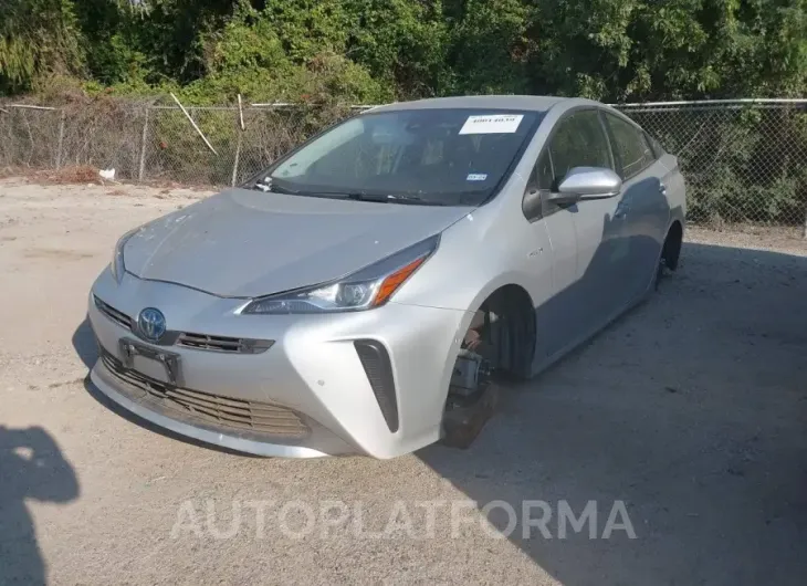 TOYOTA PRIUS 2021 vin JTDKAMFU5M3140623 from auto auction Iaai