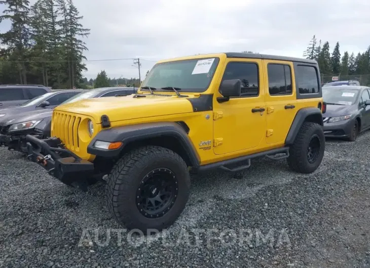 JEEP WRANGLER UNLIMITED 2020 vin 1C4HJXDG9LW287646 from auto auction Iaai