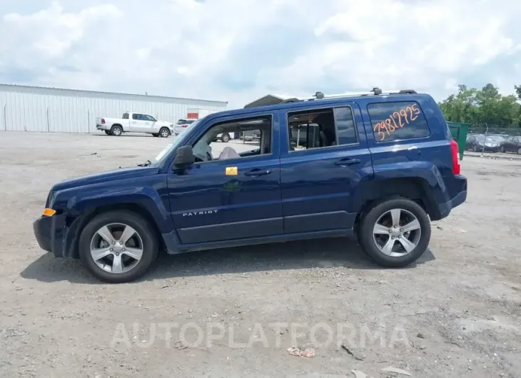 JEEP PATRIOT 2016 vin 1C4NJRFB3GD806028 from auto auction Iaai