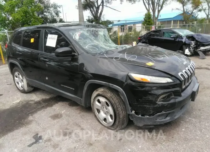 JEEP CHEROKEE 2015 vin 1C4PJLAB0FW701074 from auto auction Iaai