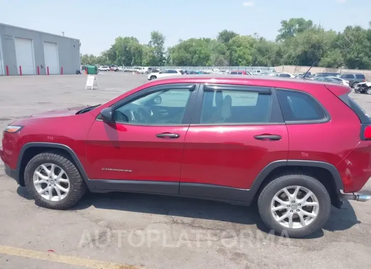 JEEP CHEROKEE 2015 vin 1C4PJMAB5FW556930 from auto auction Iaai