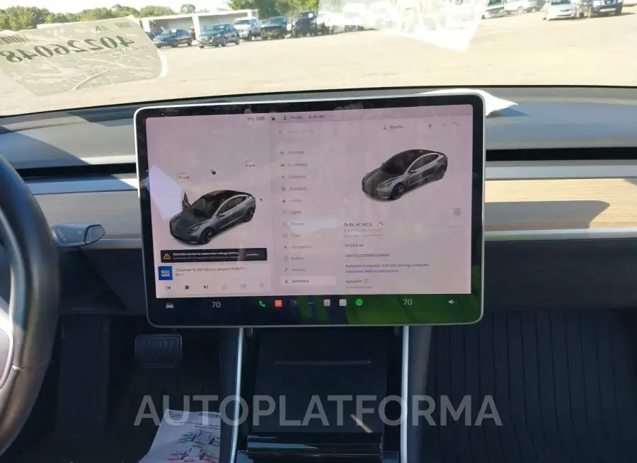 TESLA MODEL 3 2019 vin 5YJ3E1EB8KF359616 from auto auction Iaai