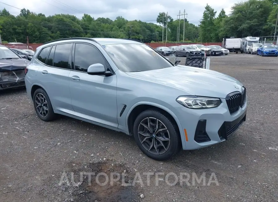 BMW X3 2023 vin 5UX53DP09P9R96042 from auto auction Iaai