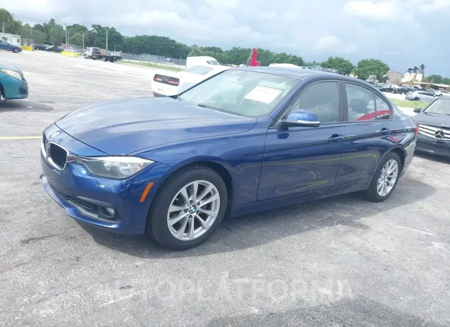 BMW 320I 2016 vin WBA8A9C50GK616062 from auto auction Iaai