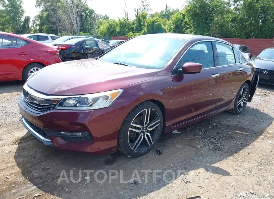 HONDA ACCORD 2017 vin 1HGCR2F14HA002243 from auto auction Iaai